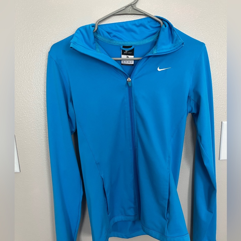 Nike dri-fit zip up - Blue